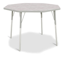 Load image into Gallery viewer, Berries® Octagon Activity Table - 48&quot; X 48&quot;, A-height - Driftwood Gray/Gray/Gray - MMEE Distributors
