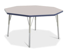 Load image into Gallery viewer, Berries® Octagon Activity Table - 48&quot; X 48&quot;, E-height - Gray/Navy/Gray - MMEE Distributors
