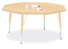 Load image into Gallery viewer, Berries® Octagon Activity Table - 48&quot; X 48&quot;, T-height - Maple/Maple/Camel - MMEE Distributors
