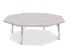 Load image into Gallery viewer, Berries® Octagon Activity Table - 48&quot; X 48&quot;, T-height - Driftwood Gray/Gray/Gray - MMEE Distributors
