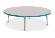 Load image into Gallery viewer, Berries® Round Activity Table - 48&quot; Diameter, T-height - Gray/Teal/Gray - MMEE Distributors

