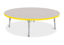 Load image into Gallery viewer, Berries® Round Activity Table - 48&quot; Diameter, T-height - Gray/Yellow/Gray - MMEE Distributors
