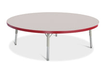 Load image into Gallery viewer, Berries® Round Activity Table - 48&quot; Diameter, T-height - Gray/Red/Gray - MMEE Distributors
