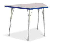 Load image into Gallery viewer, Berries® Trapezoid Activity Tables - 24&quot; X 48&quot;, A-height - Gray/Blue/Gray - MMEE Distributors
