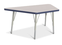Load image into Gallery viewer, Berries® Trapezoid Activity Tables - 24&quot; X 48&quot;, E-height - Gray/Navy/Gray - MMEE Distributors
