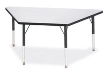 Load image into Gallery viewer, Berries® Trapezoid Activity Tables - 30&quot; X 60&quot;, E-height - Gray/Black/Black - MMEE Distributors
