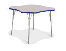 Load image into Gallery viewer, Berries® Four Leaf Activity Table, A-height - Gray/Blue/Gray - MMEE Distributors
