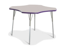 Load image into Gallery viewer, Berries® Four Leaf Activity Table, A-height - Gray/Purple/Gray - MMEE Distributors
