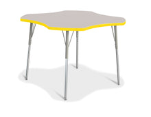 Load image into Gallery viewer, Berries® Four Leaf Activity Table, A-height - Gray/Yellow/Gray - MMEE Distributors

