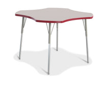 Load image into Gallery viewer, Berries® Four Leaf Activity Table, A-height - Gray/Red/Gray - MMEE Distributors
