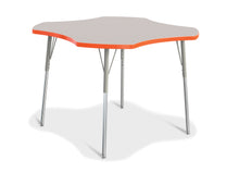 Load image into Gallery viewer, Berries® Four Leaf Activity Table, A-height - Gray/Orange/Gray - MMEE Distributors

