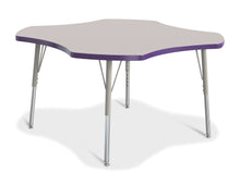 Load image into Gallery viewer, Berries® Four Leaf Activity Table, E-height - Gray/Purple/Gray - MMEE Distributors
