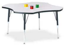 Load image into Gallery viewer, Berries® Four Leaf Activity Table, E-height - Gray/Black/Black - MMEE Distributors
