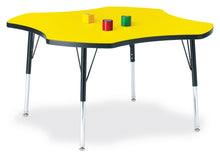 Load image into Gallery viewer, Berries® Four Leaf Activity Table, E-height - Yellow/Black/Black - MMEE Distributors
