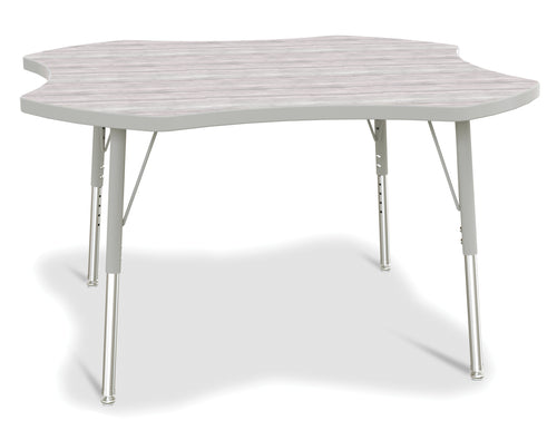 Berries® Four Leaf Activity Table - E-height - Driftwood Gray/Gray/Gray - MMEE Distributors
