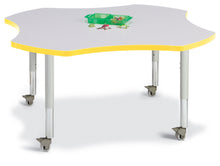 Load image into Gallery viewer, Berries® Four Leaf Activity Table, Mobile - Gray/Yellow/Gray - MMEE Distributors
