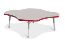 Load image into Gallery viewer, Berries® Four Leaf Activity Table, T-height - Gray/Red/Gray - MMEE Distributors
