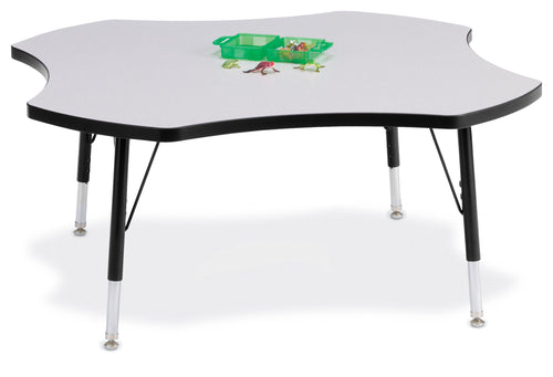 Berries® Four Leaf Activity Table, T-height - Gray/Black/Black - MMEE Distributors