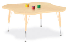 Load image into Gallery viewer, Berries® Four Leaf Activity Table, T-height - Maple/Maple/Camel - MMEE Distributors
