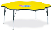 Load image into Gallery viewer, Berries® Six Leaf Activity Table - 60&quot;, A-height - Yellow/Black/Black - MMEE Distributors
