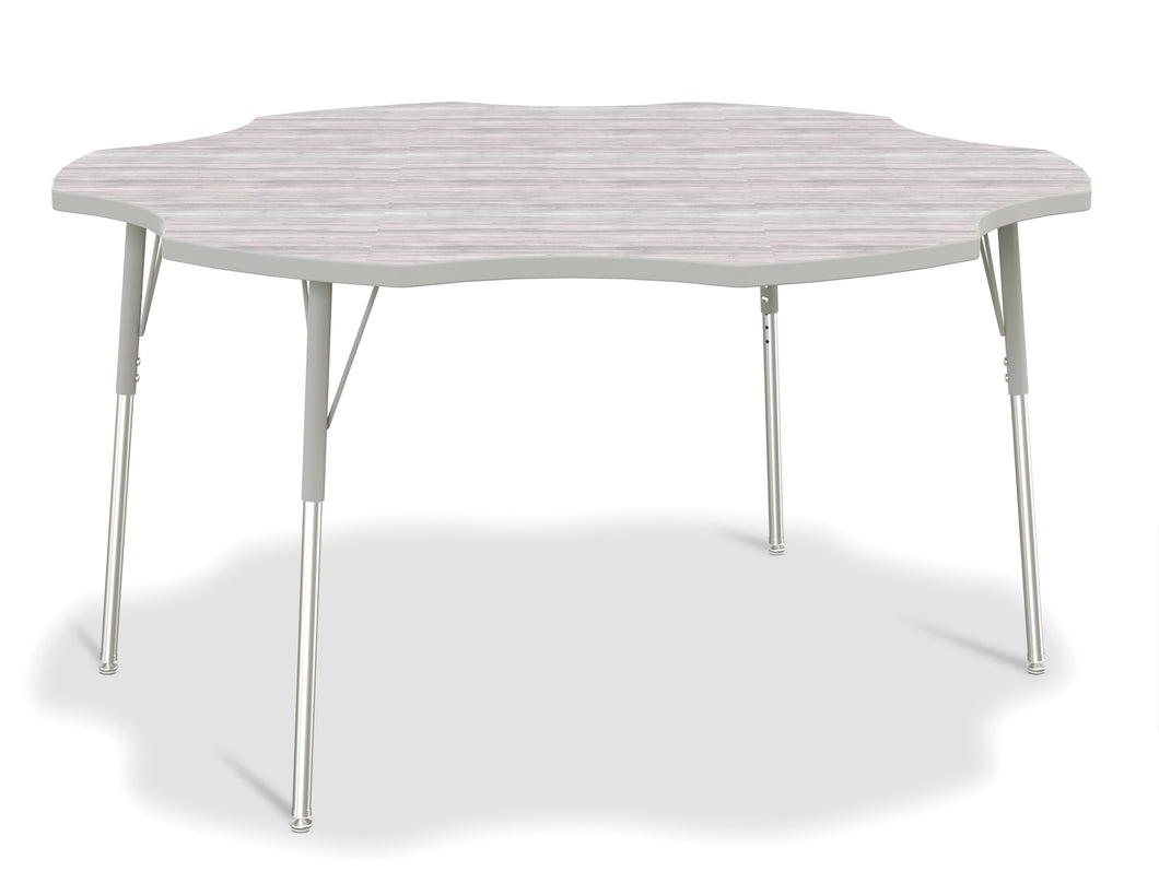 Berries® Six Leaf Activity Table - A-height - Driftwood Gray/Gray/Gray - MMEE Distributors
