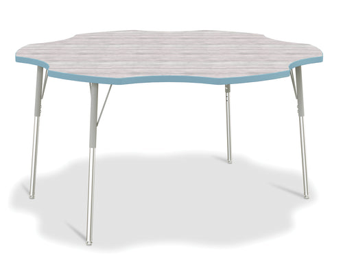 Berries® Six Leaf Activity Table - A-height - Driftwood Gray/Coastal Blue/Gray - MMEE Distributors
