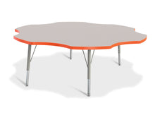 Load image into Gallery viewer, Berries® Six Leaf Activity Table - 60&quot;, E-height - Gray/Orange/Gray - MMEE Distributors
