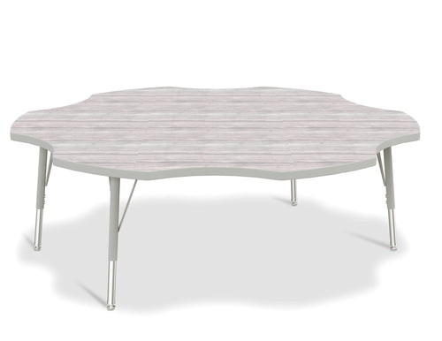 Berries® Six Leaf Activity Table - E-height - Driftwood Gray/Gray/Gray - MMEE Distributors