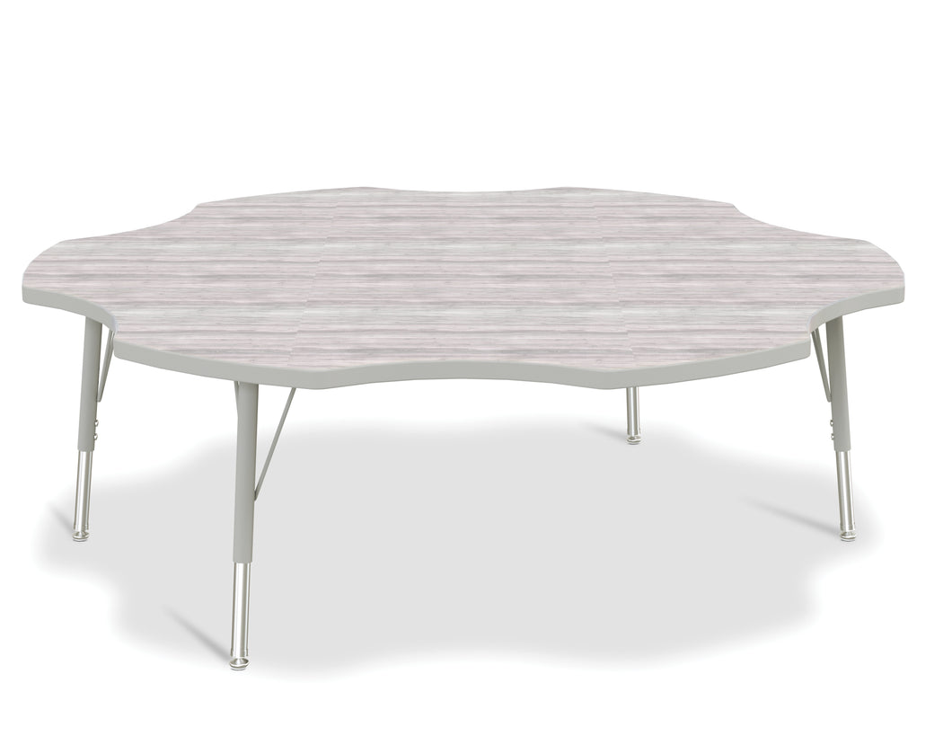 Berries® Six Leaf Activity Table - E-height - Driftwood Gray/Gray/Gray - MMEE Distributors