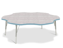 Load image into Gallery viewer, Berries® Six Leaf Activity Table - E-height - Driftwood Gray/Coastal Blue/Gray - MMEE Distributors
