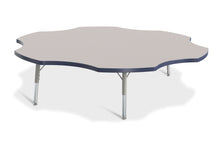 Load image into Gallery viewer, Berries® Six Leaf Activity Table - 60&quot;, T-height - Gray/Navy/Gray - MMEE Distributors
