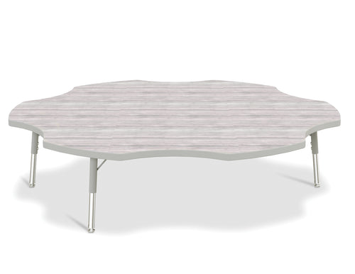 Berries® Six Leaf Activity Table - T-height - Driftwood Gray/Gray/Gray - MMEE Distributors