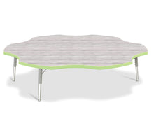 Load image into Gallery viewer, Berries® Six Leaf Activity Table - T-height - Driftwood Gray/Key Lime/Gray - MMEE Distributors
