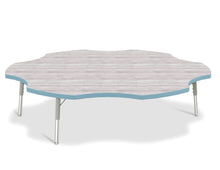 Load image into Gallery viewer, Berries® Six Leaf Activity Table - T-height - Driftwood Gray/Coastal Blue/Gray - MMEE Distributors
