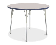 Load image into Gallery viewer, Berries® Round Activity Table - 42&quot; Diameter, A-height - Gray/Navy/Gray - MMEE Distributors
