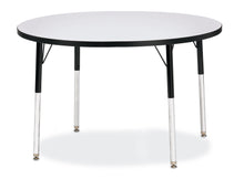 Load image into Gallery viewer, Berries® Round Activity Table - 42&quot; Diameter, A-height - Gray/Black/Black - MMEE Distributors
