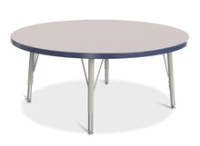 Load image into Gallery viewer, Berries® Round Activity Table - 42&quot; Diameter, E-height - Gray/Navy/Gray - MMEE Distributors
