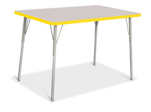 Load image into Gallery viewer, Berries® Rectangle Activity Table - 30&quot; X 48&quot;, A-height - Gray/Yellow/Gray - MMEE Distributors
