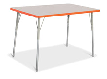 Load image into Gallery viewer, Berries® Rectangle Activity Table - 30&quot; X 48&quot;, A-height - Gray/Orange/Gray - MMEE Distributors
