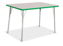 Load image into Gallery viewer, Berries® Rectangle Activity Table - 30&quot; X 48&quot;, A-height - Gray/Green/Gray - MMEE Distributors
