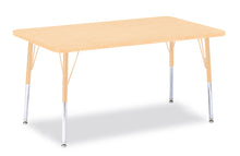 Load image into Gallery viewer, Berries® Rectangle Activity Table - 30&quot; X 48&quot;, A-height - Maple/Maple/Camel - MMEE Distributors
