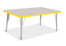 Load image into Gallery viewer, Berries® Rectangle Activity Table - 30&quot; X 48&quot;, E-height - Gray/Yellow/Gray - MMEE Distributors
