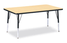 Load image into Gallery viewer, Berries® Rectangle Activity Table - 30&quot; X 48&quot;, E-height - Maple/Black/Black - MMEE Distributors
