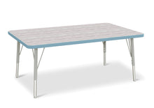 Load image into Gallery viewer, Berries® Rectangle Activity Table - 30&quot; X 48&quot;, E-height - Driftwood Gray/Coastal Blue/Gray - MMEE Distributors
