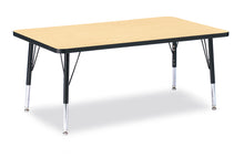 Load image into Gallery viewer, Berries® Rectangle Activity Table - 30&quot; X 48&quot;, T-height - Maple/Black/Black - MMEE Distributors
