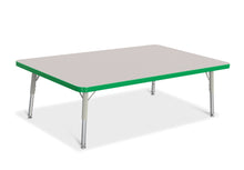 Load image into Gallery viewer, Berries® Rectangle Activity Table - 30&quot; X 48&quot;, T-height - Gray/Green/Gray - MMEE Distributors

