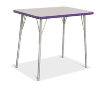 Load image into Gallery viewer, Berries® Rectangle Activity Table - 24&quot; X 36&quot;, A-height - Gray/Purple/Gray - MMEE Distributors
