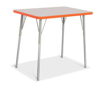 Load image into Gallery viewer, Berries® Rectangle Activity Table - 24&quot; X 36&quot;, A-height - Gray/Orange/Gray - MMEE Distributors
