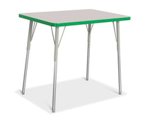 Load image into Gallery viewer, Berries® Rectangle Activity Table - 24&quot; X 36&quot;, A-height - Gray/Green/Gray - MMEE Distributors
