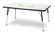 Load image into Gallery viewer, Berries® Rectangle Dry Erase Table - 24&quot; x 36&quot;, A-height - Write-n-Wipe/Black/Black - MMEE Distributors
